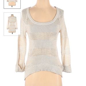 ROXY- RARE lightweight high low knit pullover-S
